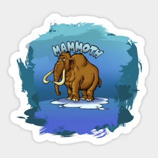 Mammoth_Cartoon Sticker